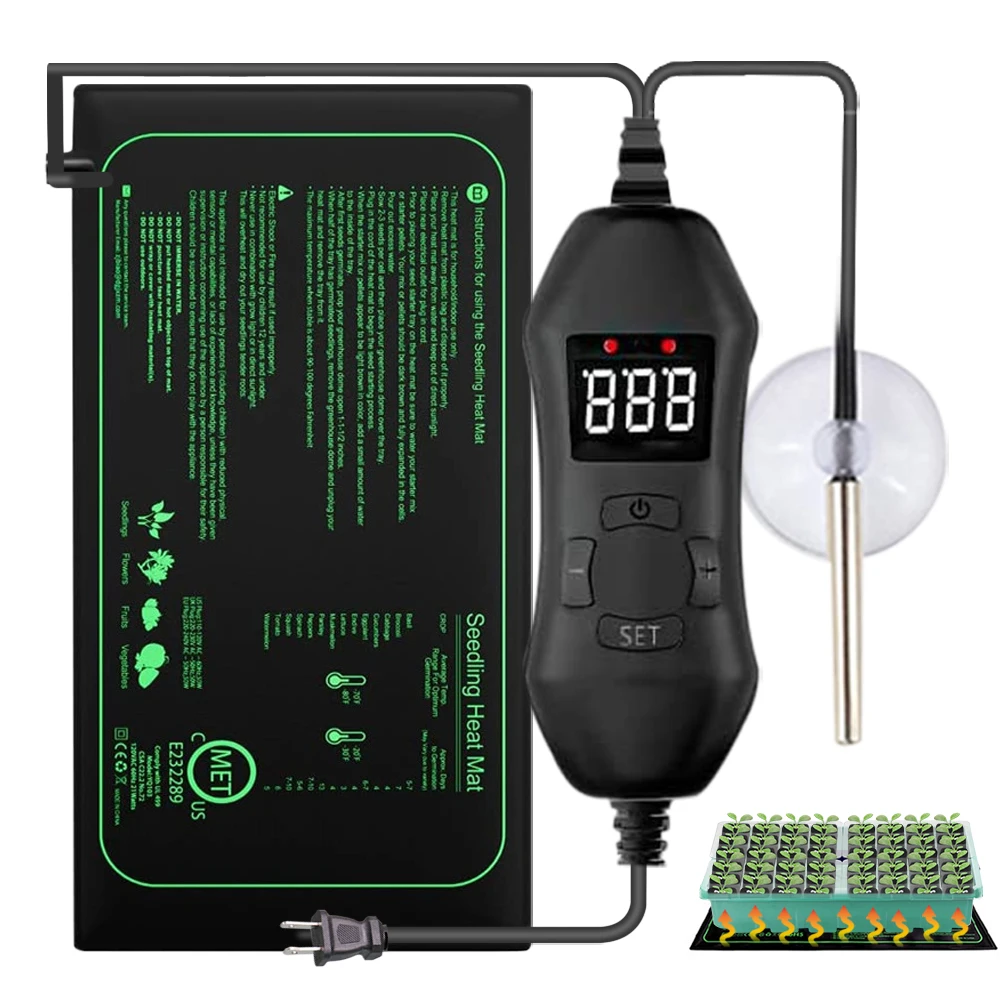Heat Mat Seedling - 50W EU-US/UK/AU Adjustable Thermostat Seedling Heating