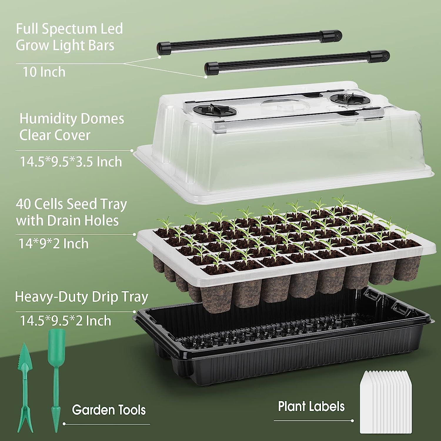 【Best 】1 Set, Seed Starter Tra - Humidity Dome Kit ulasan dan harga