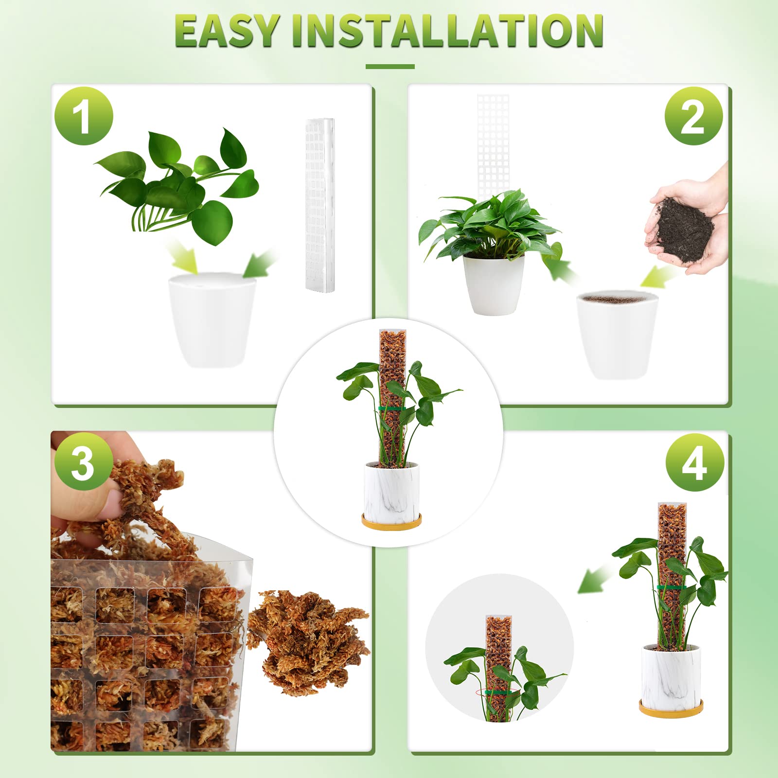 Moss Poles Plants Plant Suppor - Sphagnum Moss Dry ulasan dan harga