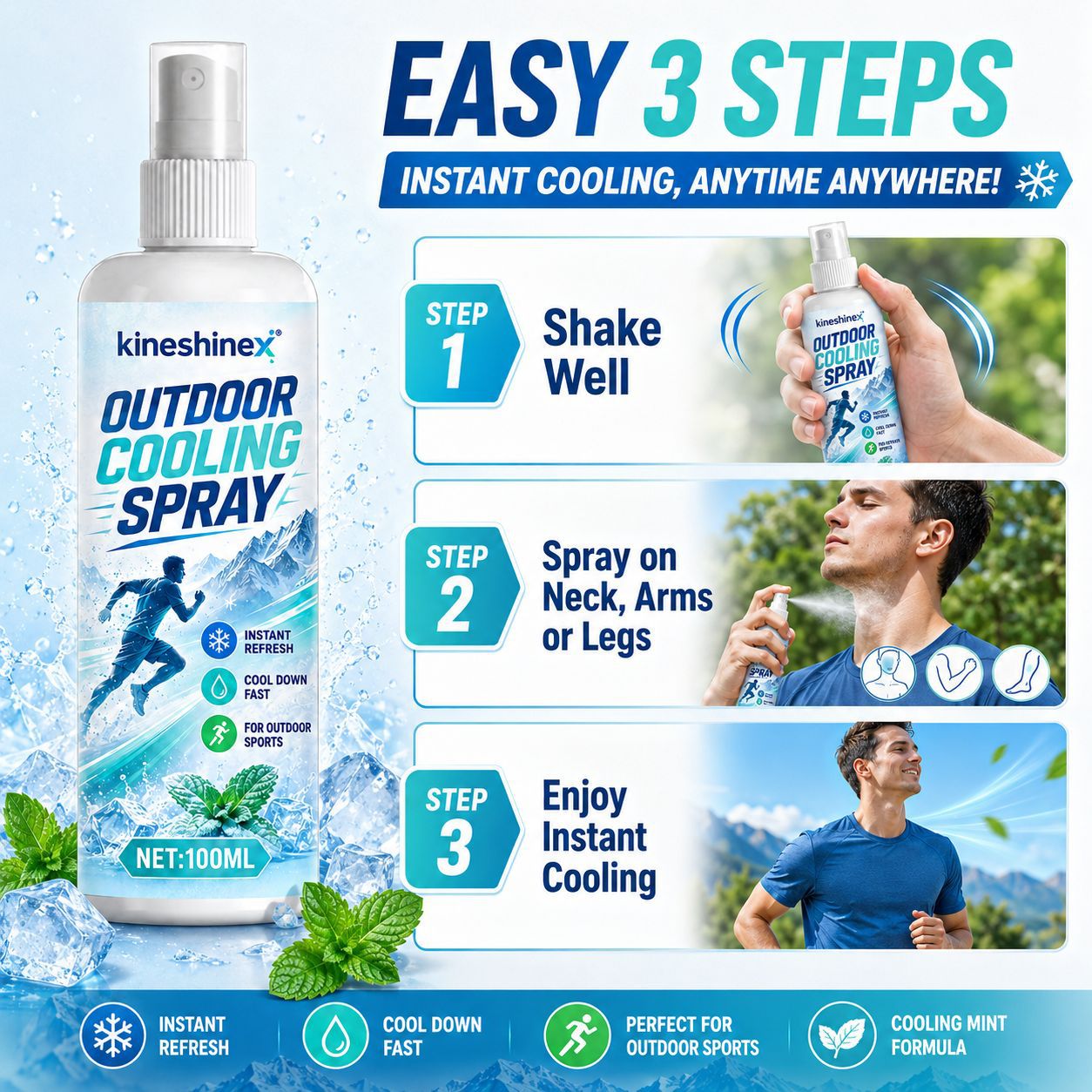 Outdoor Cooling Spray 100ml–In - Misting Bottle Fine ulasan dan harga
