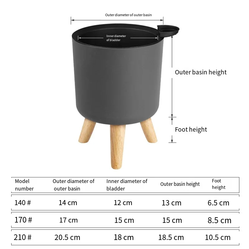 1PC Indoor Plastic Flowerpot S - Self Watering Insert ulasan dan harga