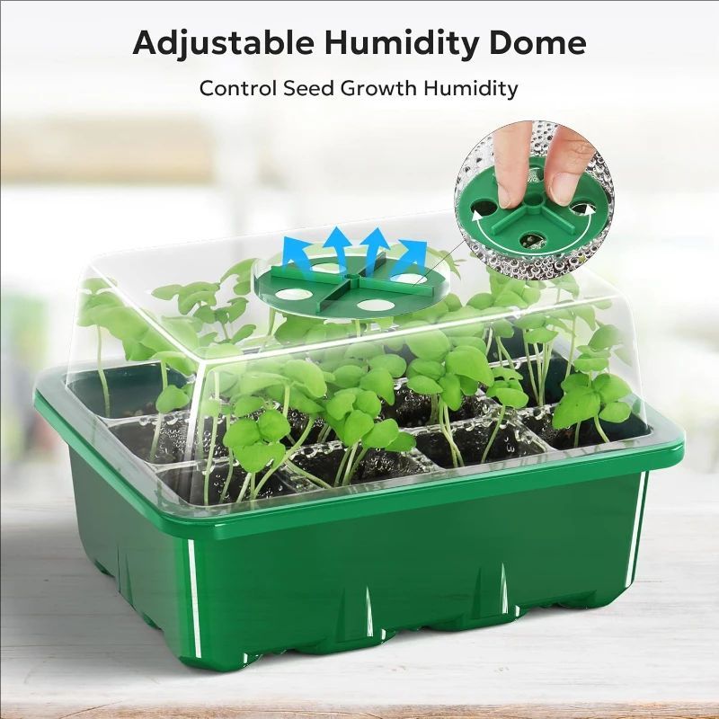 10pcs/5pcs Seedling Trays Seed - Humidity Dome Kit ulasan dan harga