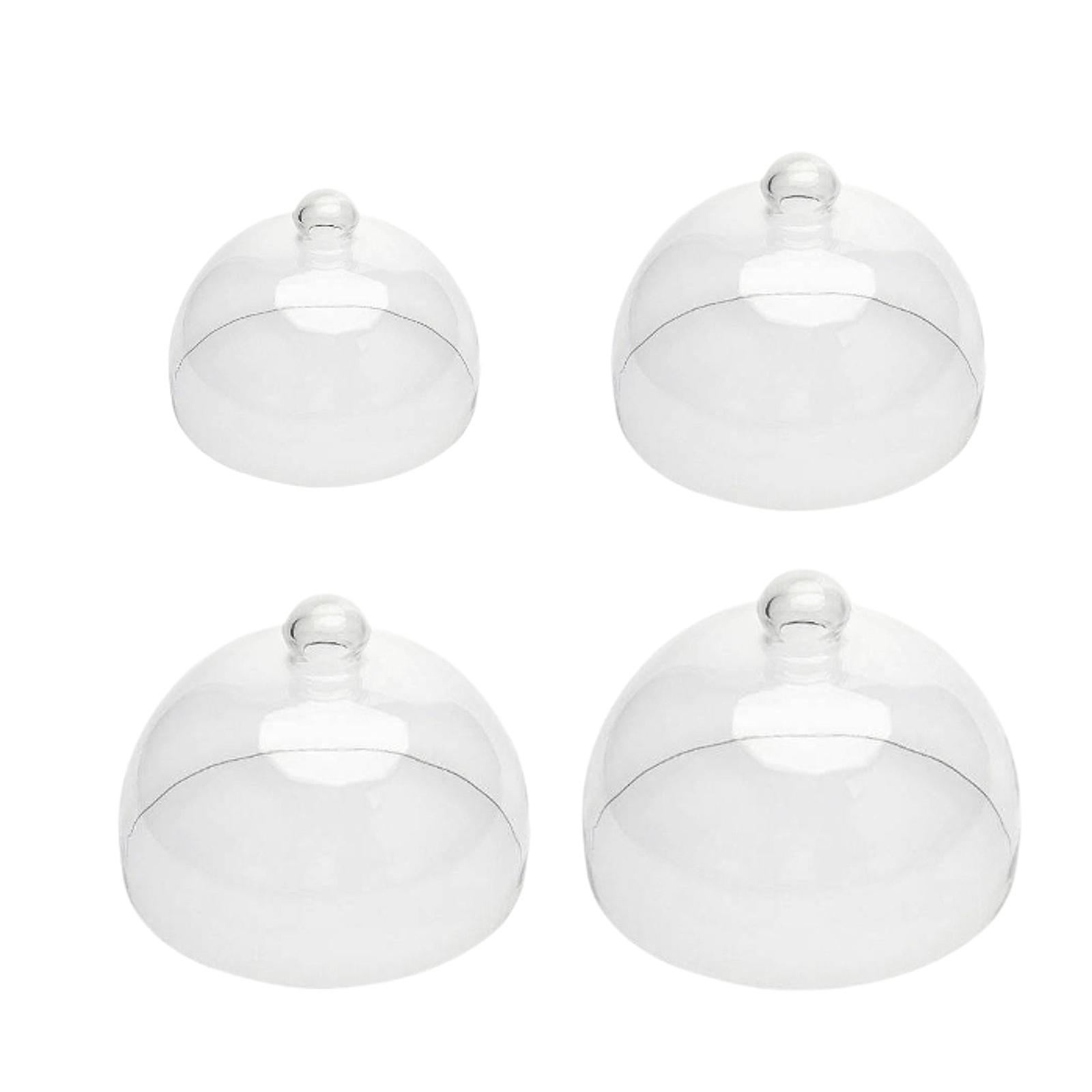 Glass Cake Cloche Dome Clear C - Plastic Dome Clear ulasan dan harga