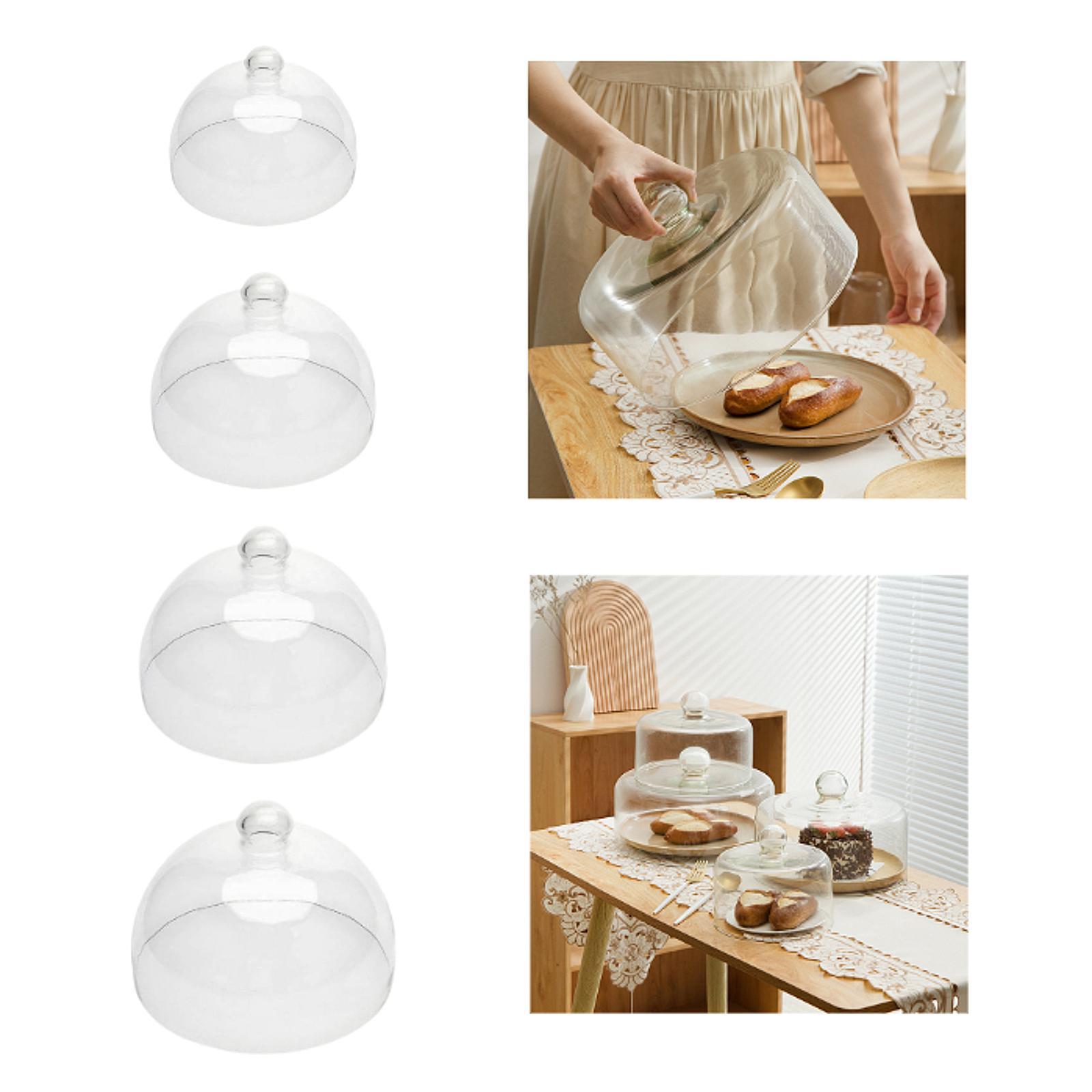 Glass Cake Cloche Dome Clear C - Plastic Dome Clear ulasan dan harga