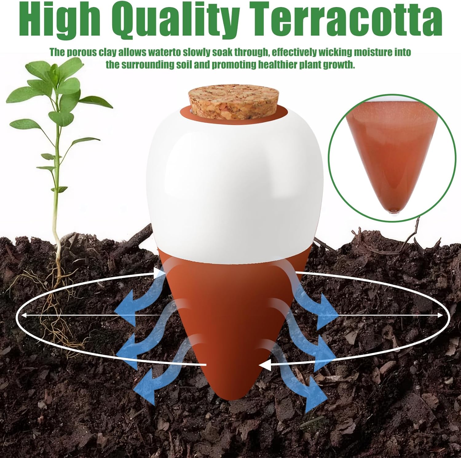Terracotta Watering Spikes,Sel - Self Watering Insert ulasan dan harga