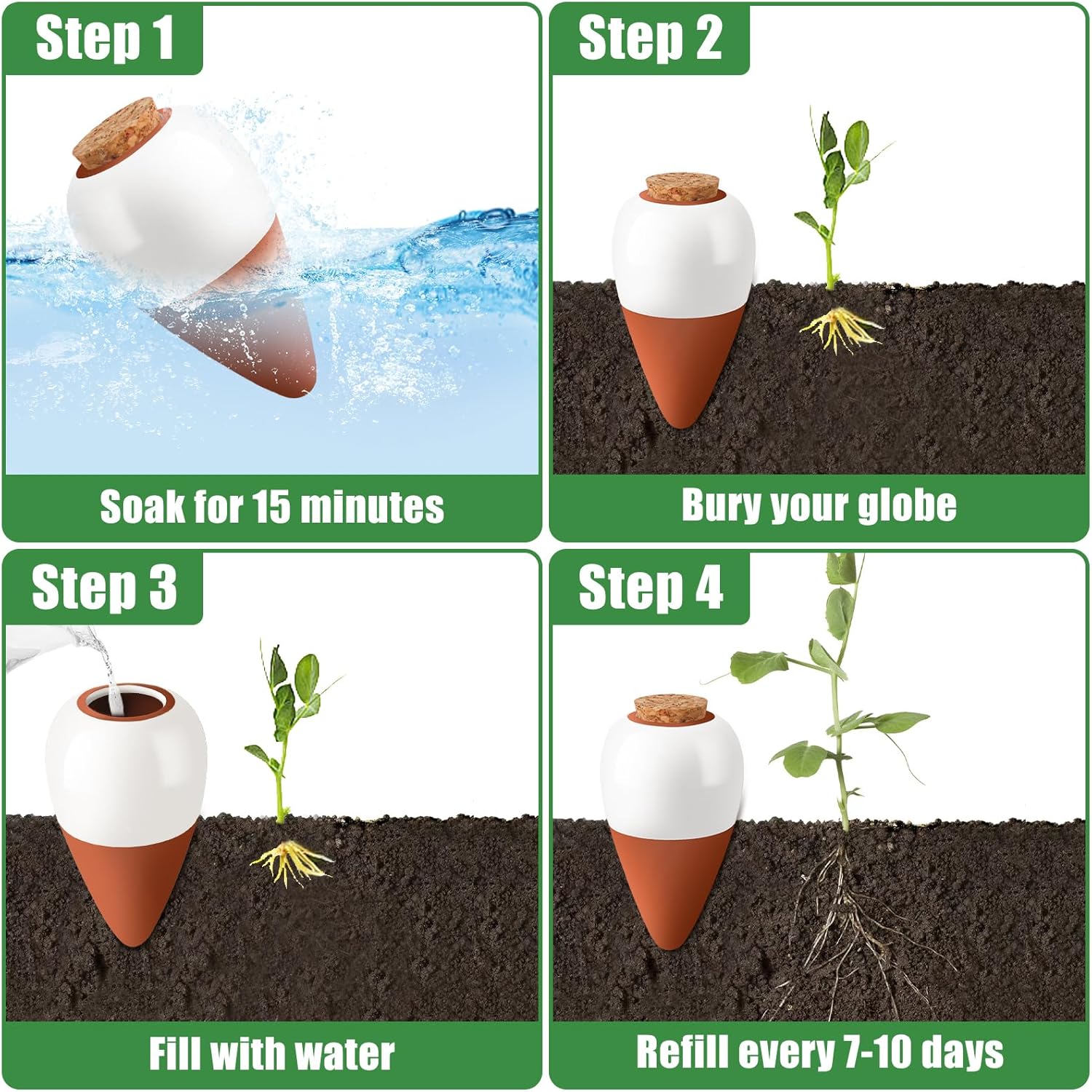 Terracotta Watering Spikes,Sel - Self Watering Insert ulasan dan harga