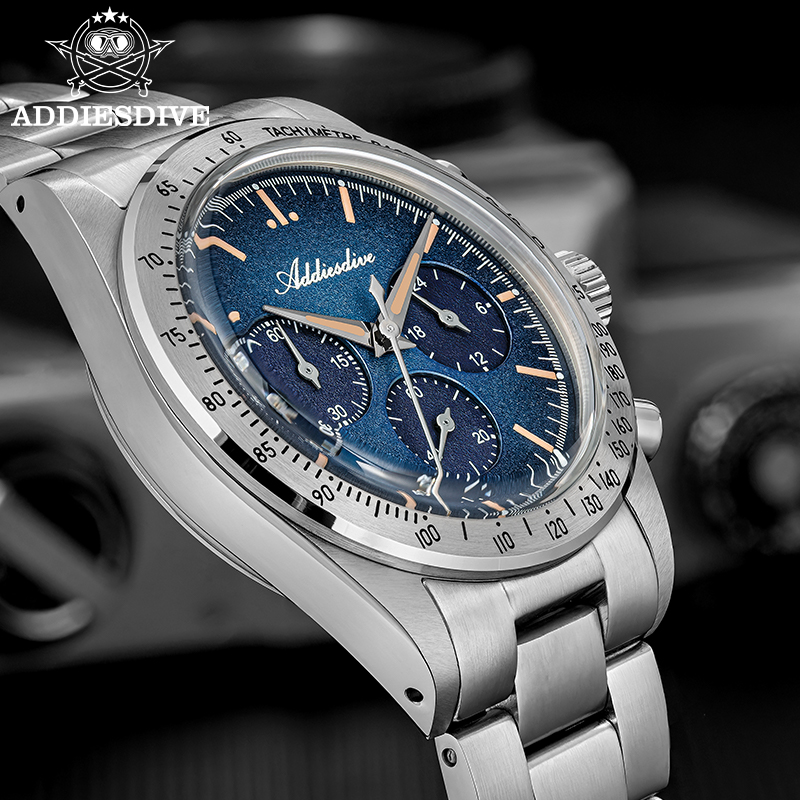ADDIESDIVE New Men's Chronogra - Plastic Dome Clear ulasan dan harga