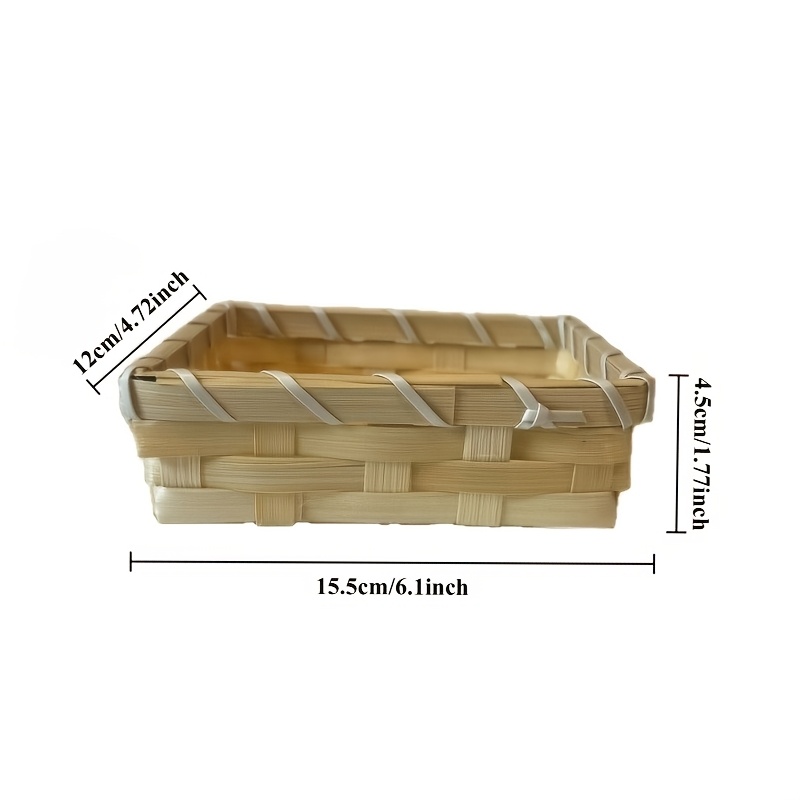 Handwoven Bamboo Napkin Basket - Agar Tissue Culture ulasan dan harga