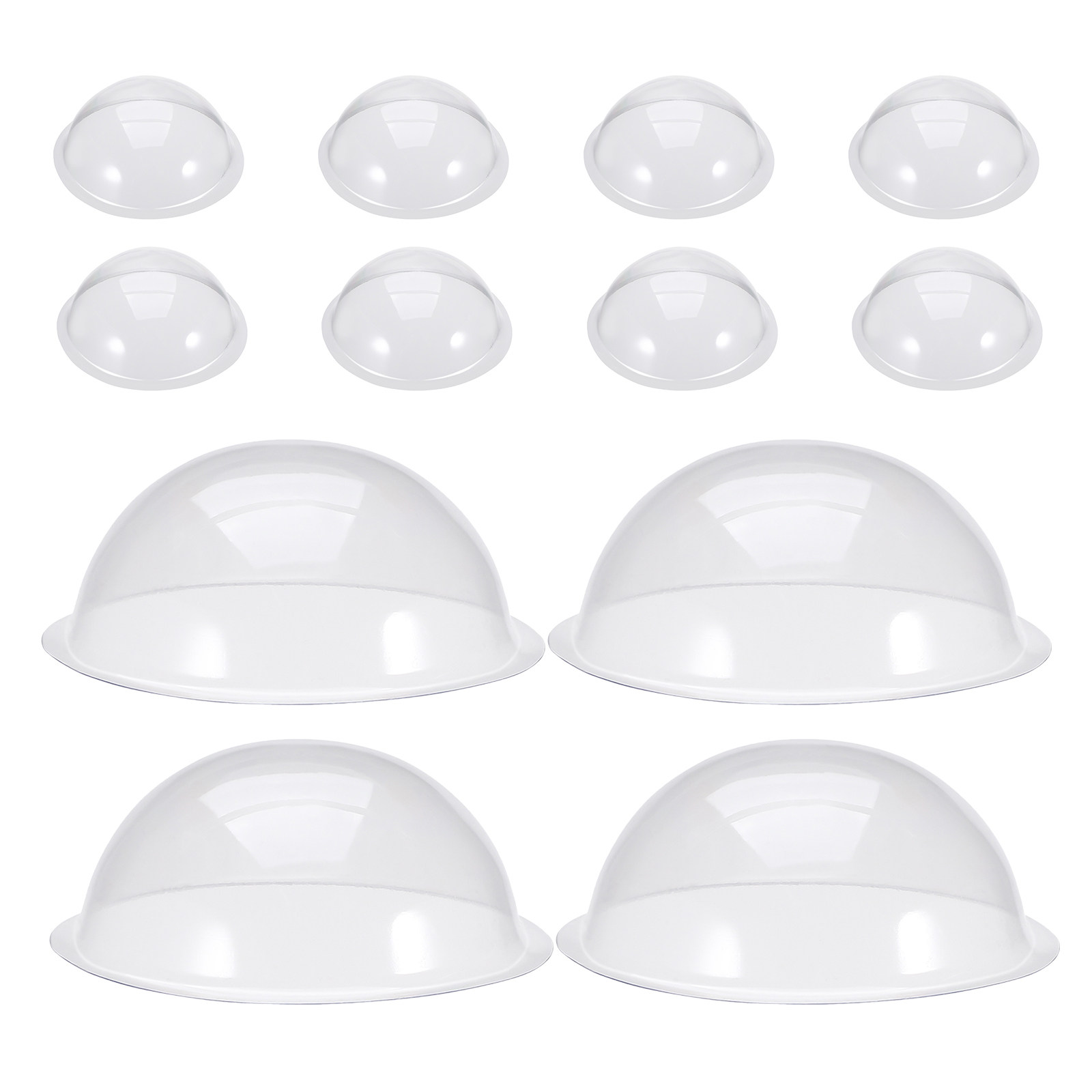 12Pcs Clear Fillable Plastic S - Plastic Dome Clear ulasan dan harga