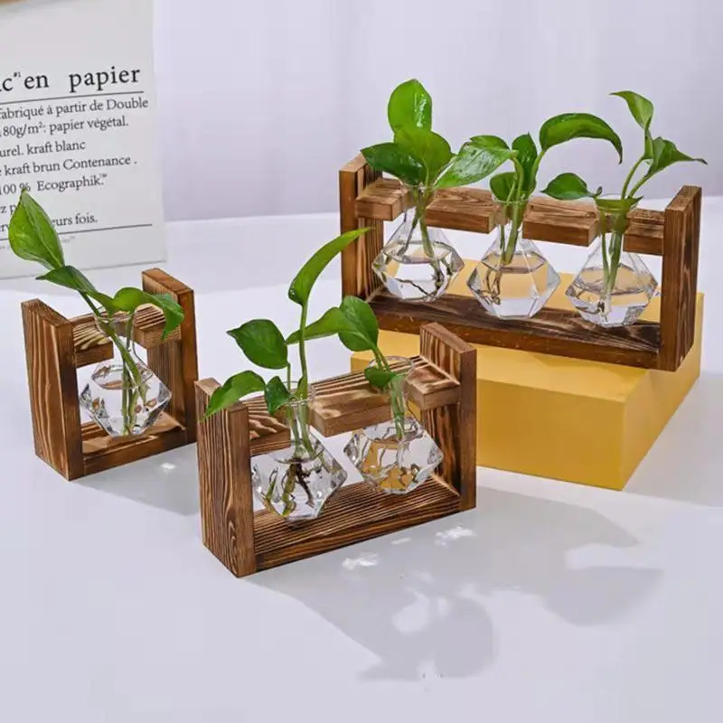 〔20E〕|Tabletop Glass Planter P - Propagation Station Vase ulasan dan harga